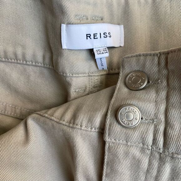 Reiss Jeans Trousers Khaki Size 14 NWT - Picture 7 of 7